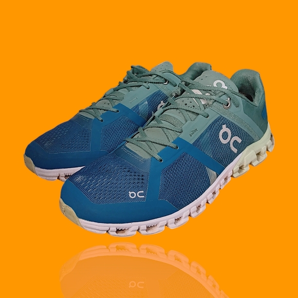 On Cloud Men's Cloudflow Men's Sea Blue Mesh Running  Sneakers Size 8 GUC - Picture 12 of 15